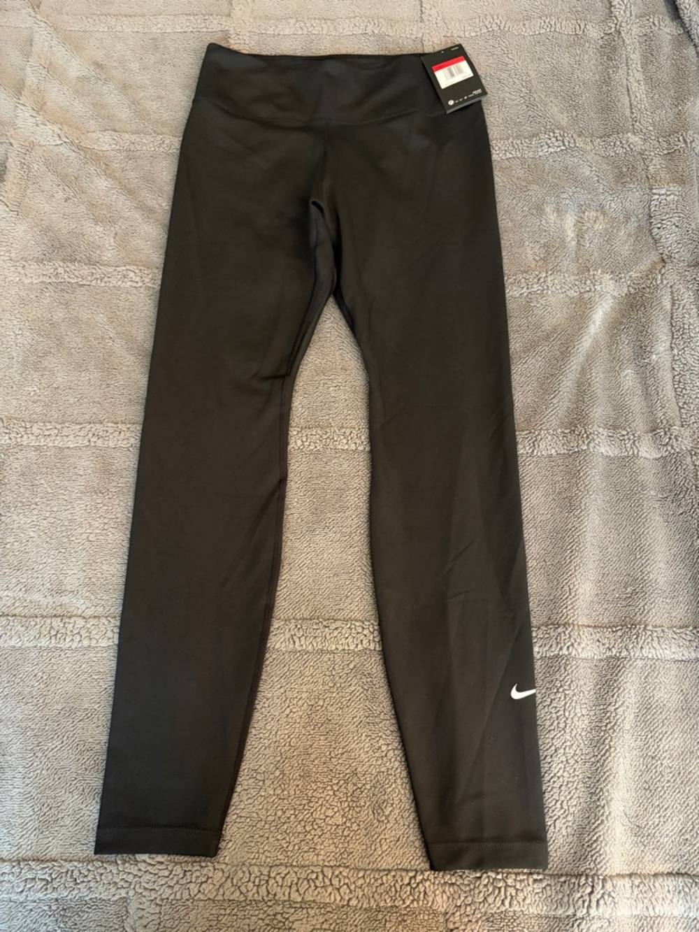 Nike Black Women’s Athletic Leggings with White Swoosh
